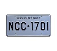 USS Enterprise | NCC-1701 | Metal Stamped License Plate