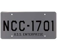 USS Enterprise - NCC-1701 - Metal Stamped Replica Licence Plate