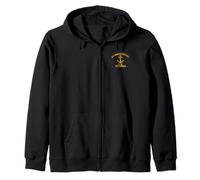 USS Franklin D. Roosevelt CV-42 Aircraft Carrier Veteran Men Zip Hoodie