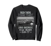 USS George H.W. Bush CVN-77 Aircraft Carrier US Military Sweatshirt