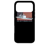 USS Gettysburg CG-64 Ship Diagram American Flag Case for iPhone 17 Pro Max