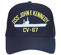 USS John F. Kennedy CV-67 Baseball Cap. Navy Blue. Made in USA, Navy Blue, One Size