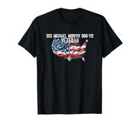 USS Michael Murphy DDG-112 Destroyer Veteran US Flag T-Shirt