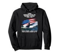 USS Minneapolis-Saint Paul SSN-708 American Flag Submarine Pullover Hoodie