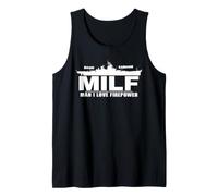 USS Missouri Man I Love Firepower Tank Top
