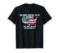 USS Mount Whitney LCC-20 Amphibious Command Ship Veteran T-Shirt