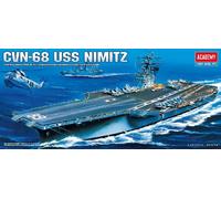 USS Nimitz CVN-68 Aircraft Carrier 1:800 Plastic Model Kit Academy