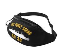USS Puget Sound Ad 38 Waist Bag Waterproof Sports Running Belt Bag Fanny Pack