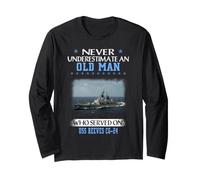 USS Reeves CG-24 Ticonderoga Class Cruiser Father Day Long Sleeve T-Shirt