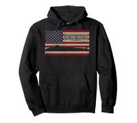 USS Sam Houston SSBN-609 Nuclear Submarine USA American Flag Pullover Hoodie