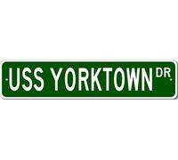 USS YORKTOWN CVS 10 Ship Navy Sailor Metal Street Sign