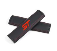 USSAY 2Pcs Car Seat Belt Cover Pads for Ford ST Line Kuga MK3 MK2 MK4 S Max Focus Puma Fiesta Soft Comfortable Seat Belt Padding Auto Parts,B