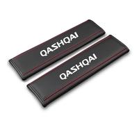 USSAY 2Pcs Car Seat Belt Cover Pads for Nissan Qashqai Soft Comfortable Seat Belt Padding Auto Parts