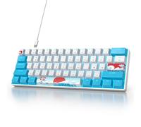 Ussixchare 60 Percent Gaming Keyboard 61 Keys Wired Mechanical Keyboard Ultra Compact Key Board Red Switch LED Backlit for Windows Laptop Gamer