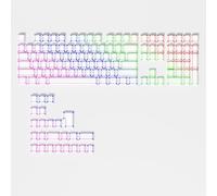 Ussixchare White PBT Shine Through Keycaps, Side Printed Translucent Keycaps, Double Shot Cherry Profile for MX Switches Mechanical Keyboard