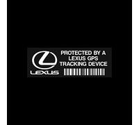 USSP&S 1x Protected by a Lexus GPS Tracking Device - 100x35mm Window Sticker - Security, CCTV, Car, Van, Decal