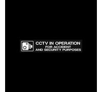 USSP&S 5x CCTV in Operation for Accident & Security Purposes - 200x40mm Window Sticker - CCTV, Dash Cam, Security, Van, Car, Decal
