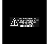 USSP&S 5x This vehicle is fitted with a GPS Tracking Device - 100x35mm Window Sticker - Security, CCTV, Car, Taxi, Minibus, Van, CCTV
