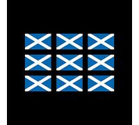 USSP&S 9x Scotland Scottish Flag Sticker 25x15mm - Decal, Vinyl Label, Car, Van, iPad, Laptop