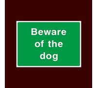 USSP&S Beware of the dog Plastic Sign - Warning, Farm, Dogs, Agriculture, Cattle, Sheep, Bull - (CA50)