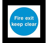 USSP&S Fire Exit Keep Clear Sticker/Self Adhesive Sign - Different Pack Fire/Emergency/Exit/Alarm/Push/Extinguisher/Assembly