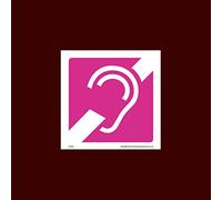 USSP&S Hearing Aid Compatible Sticker/Self Adhesive Sign - Fire, Disabled, Wheelchair, Ramp, Parking, Emergency - (DDA8)