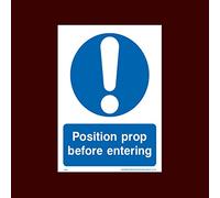 USSP&S Position prop before entering Plastic Sign with 4 Pre-Drilled Holes (LE16) - Lift, Service, Pit, Dogs, Left, Right, KGS