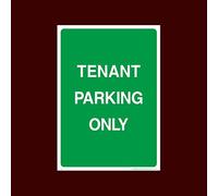 USSP&S Tenant Parking only Sticker/Self Adhesive Sign (P12) - No Parking, Private Property, Visitor, Customer, Car Park, Reserved