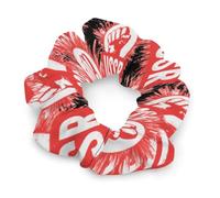 USSR CCCP Communist Women's Hair Ties Elastic Scrunchies Silk Like Scrunchy Accessories for Sleep