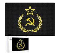 USSR Communism Icon Jigsaw Puzzle for Adult Personalised Wooden Jigsaw Picture Artwork For Home Wall Decoration Gift 1000 PCS