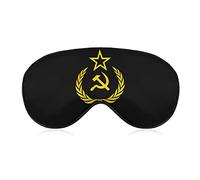 USSR Communism Icon Sleep Eye Mask Cute Blindfold Eye Covers Eyeshade for Women Men Gifts