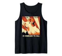 USSR Communist Capybara Soviet A Friend to The People Tank Top