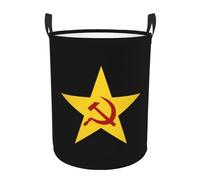 Ussr Hammer & Sickle Laundry Basket Round Portable Storage Box Organizer Laundry Basket Portable Laundry Organizer