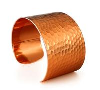USTeckno Hand Forged 100% Pure Copper Bracelet. Made with Solid High Gauge Copper and Health benefits. Enhance your well-being in style, One Size, Copper, no gemstone