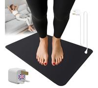 Usteetic 40 x 60 cm Earthing Mat - Grounding Mat for Feet, Body, Yoga or Desk - Earth-Connected Grounding Bed Sheet to Support Better Sleep & Relaxation
