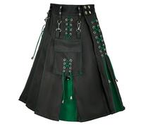 Usthirit Kilt for Men Scottish Traditional Modern Men's kilt, Z3711gn, Medium