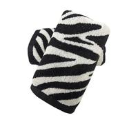 USTIDE Black Zebra Print Hand Towel Thick Luxury Fluffy 100% Cotton Towel Set for Bath Fashionable Spa Gym Soft Dot Print Hand Towels 2 Pack, 14 x 30 Inch