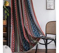 USTIDE Boho Hippie Retro Curtain 1Panel Ethnic mandala Light Filtering Curtain for Bedroom/Living Room,150x260cm
