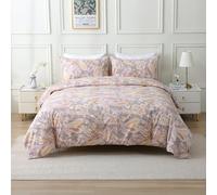 USTIDE Gold Grey Paisley Duvet Cover Set Classical Luxurious Boho Bedding Soft and Breathable Cotton Quilt Cover with 2 Pillowcases,Double Size