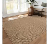 USTIDE Large Sisal Living Room Rug - Natural Farmhouse Chunky Textured Washable Nonslip Bedroom Rug - No Shed Jute-Look, 150x200cm