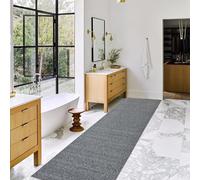USTIDE Modern Sisal Runner Rug Hallway Doorway Long Runner Rug No Shed Grey Jute-Look Rugs Chunky Textured Jute Rug Nonslip Indoor Outdoor Rug,60x200cm