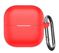 USTIYA Case for Huawei FreeClip 2 Wireless Headphones Protection Cover Full-Body Soft Silicone with Keychain Headphone Accessories Funda Carcasa (Red)