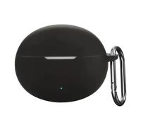 USTIYA Case for OnePlus Buds 4 Wireless Headphones Protection Cover Full-Body Soft Silicone with Keychain Headphone Accessories Funda Carcasa (Black)
