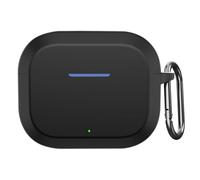 USTIYA Case for OnePlus Nord Buds 3R Wireless Headphones Protection Cover Full-Body Soft Silicone with Keychain Headphone Accessories Funda Carcasa (Black) (Black)