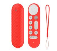USTIYA Remote Case for Google TV Streamer 4K 2024 Protective Control Cover Silicone (Red)