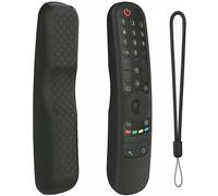USTIYA Remote Case for LG TV Magic MR24GC/MR23/MR22/MR21 Remote Control 2023 2022 2021 by Alexa Voice Case Protective Cover Silicone (Black)