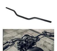 USTPO Motorcycle Handlebar 7/8" 22mm Cafe Racer Handlebars Low Rise Drag Bars Universal For Cafe Race Bobber Motocross Dirt Pit Bike ATV Ebike Mini Bike Black