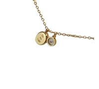 USUASI Inspirational Stainless Steel 'Be the Light' Pendant Necklace, Gold Chain, Mustard Seed Faith Design, Religious Jewelry, 55cm, Stainless Steel, No Gemstone