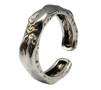USUASI Sun Motif Open Band Ring, Adjustable Fit, Vintage Style, Unisex Statement Jewellery, Adjustable / One Size Fits Most, Metal, No Gemstone