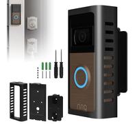 USUAUU 2025 Upgrade for Ring Doorbell Mount,Steel Metal Anti-Theft Ring Camera Mount with Adjustable Angle Mount Kit (45-135 Degrees) Doorbell Holder Bracket No Block Sensor